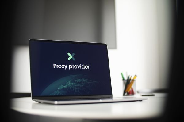 Proxy network written on PC screen