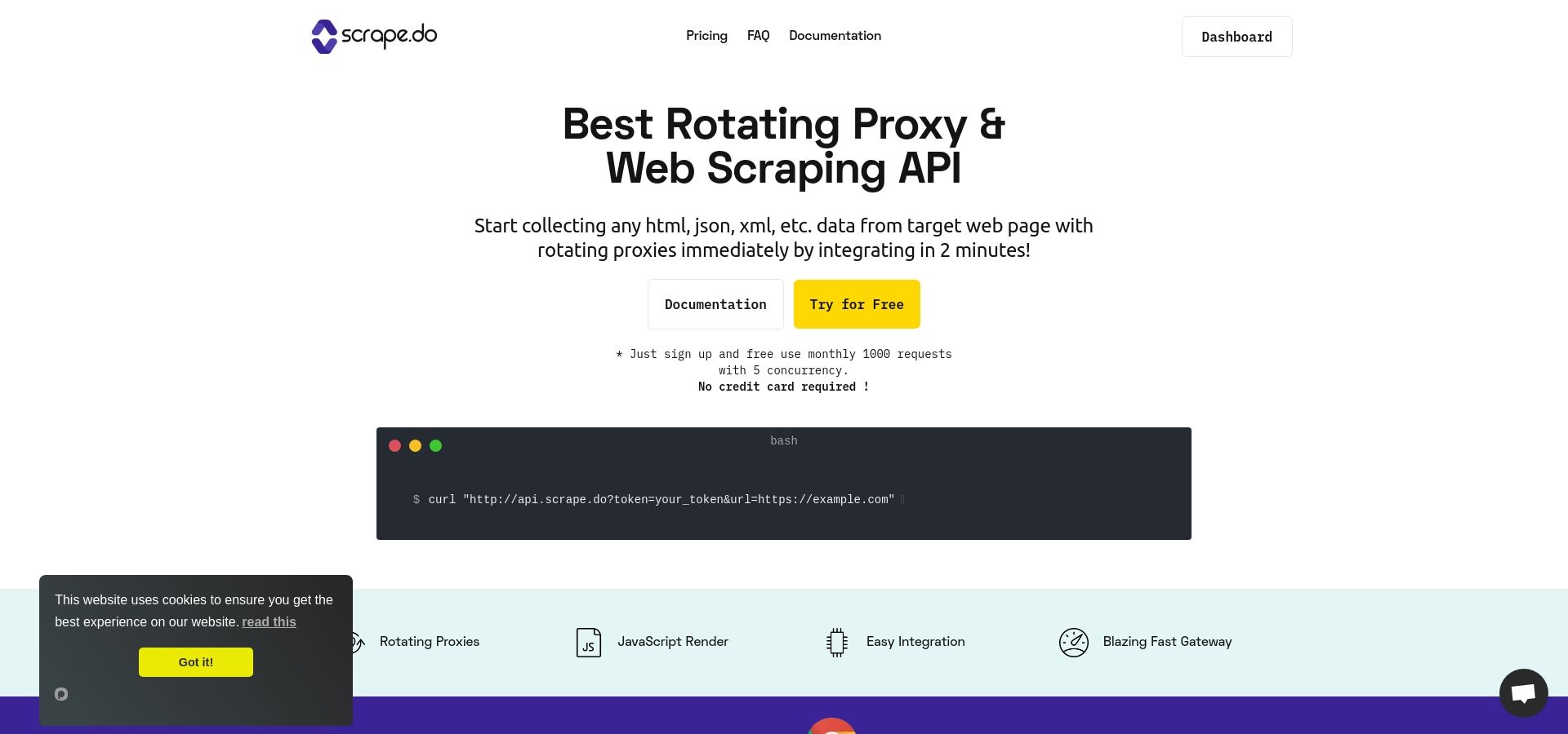 Scrape.do- Best Rotating Proxy and Scraping API Alternative